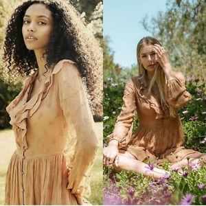 Doen Faye Dress in Adobe size small